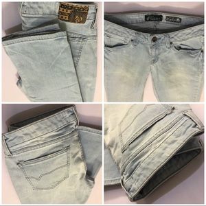 Womens Genuine Volcom Brand Stix Skinny Jeans Sz28